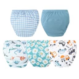 5pcs Baby Cotton Training Panties Waterproof Reusable Cloth Diapers Potty Training Underwear Nappies for Toddlers