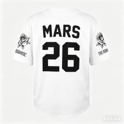 Bruno Mars The Romantic Tour 2026 Baseball Jersey Short Sleeve Shirt Unisex Casual Streetwear For Fans Kids Adults