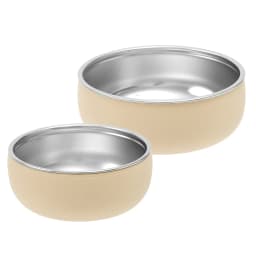 Color Kids 2PCS Stainless Steel Bowl Tableware Set For Baby Feeding Detachable Silicone Food Dish Plate BPA Free Kids Dinnerware