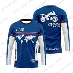 2026 GS Adventure Motorcycle Long Sleeve Jersey Quick Dry Breathable Moto Riding Shirt Outdoor Touring Motocross Tee Kids/Adult