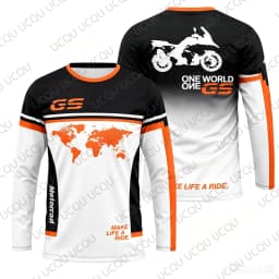 2026 GS Adventure Motorcycle Long Sleeve Jersey Quick Dry Breathable Moto Riding Shirt Outdoor Touring Motocross Tee Kids/Adult