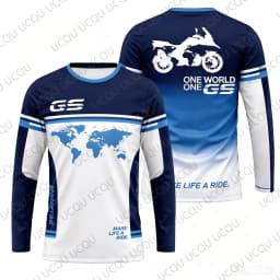 2026 GS Adventure Motorcycle Long Sleeve Jersey Quick Dry Breathable Moto Riding Shirt Outdoor Touring Motocross Tee Kids/Adult