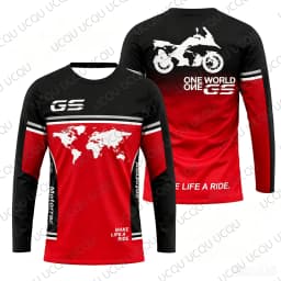 2026 GS Adventure Motorcycle Long Sleeve Jersey Quick Dry Breathable Moto Riding Shirt Outdoor Touring Motocross Tee Kids/Adult