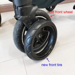 Buggy Tire Custom For Triv Front Or Rear Wheel PU Tubeless Tyre Cover With Tread DIY Compatible Baby Stroller Accessories