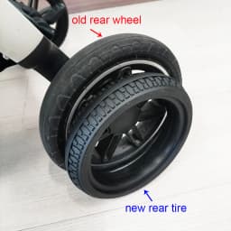 Buggy Tire Custom For Triv Front Or Rear Wheel PU Tubeless Tyre Cover With Tread DIY Compatible Baby Stroller Accessories