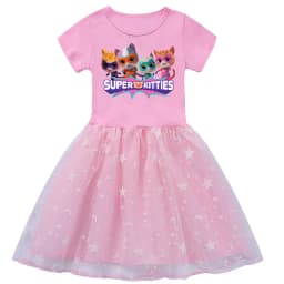 Super Kitties Outdoor Clothing Princess Dress for Girls Baby Girl Outfits Children Dresses Our Beloved Baby Fashion for Babies