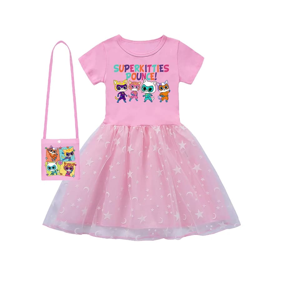 Super Kitties Outdoor Clothing Princess Dress for Girls Baby Girl Outfits Children Dresses Our Beloved Baby Fashion for Babies