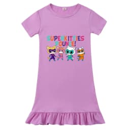 Super Kitties Outdoor Clothing Princess Dress for Girls Baby Girl Outfits Children Dresses Our Beloved Baby Fashion for Babies