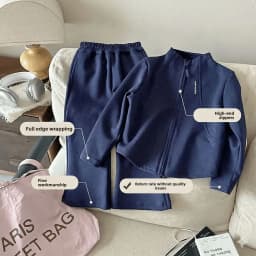 2026 New Fashion Baby Girls 2PCS/Set Sports Clothes Solid Color Zipper Jacket Tops Flared Pants Suit For Spring Autumn Kids