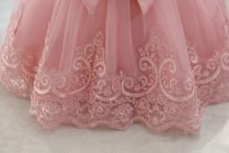 New Pengpeng Birthday Dress Skirt Children Princess Dress Lace Princess Performance Dress Skirt Embroidery Dress Three-Dimension