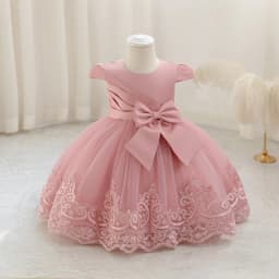 New Pengpeng Birthday Dress Skirt Children Princess Dress Lace Princess Performance Dress Skirt Embroidery Dress Three-Dimension