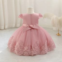 New Pengpeng Birthday Dress Skirt Children Princess Dress Lace Princess Performance Dress Skirt Embroidery Dress Three-Dimension