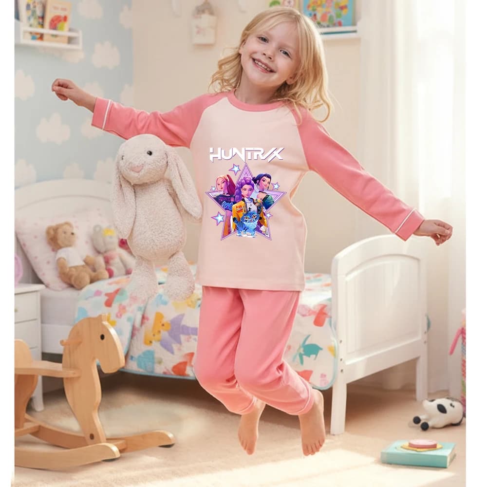 K-Pop Hunters Zoey Mira Rumi Children's Clothing Sets Boys Cartoon Sleepwear Clothes Kids Pajamas Set Baby Girls Cotton Pyjama