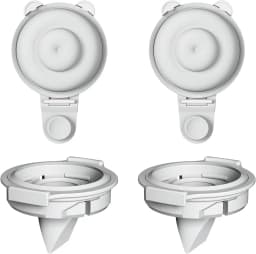 M9 Full Set Breast Replacement Part for Momcozy Upgraded Mobile Flow | Upgraded M9, 24mm Flange, Red Valve, Red Diaphragm