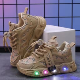 Children's Casual Shoes 2026 Autumn Style Net Breathable Non-slip Running Shoes For Boys And Girls Comfortable Outdoor Footwear