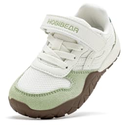 HOBIBEAR Toddler Kids Wide Toe Hiking Sneakers Artificial Leather Mesh Walking Shoes Trekking Outdoor Running Hook-Loop Sneaker