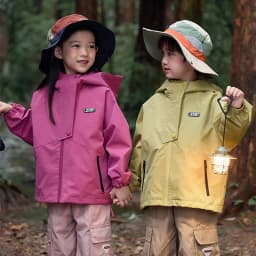 Unisex Hiking Jacket Waterproof Autumn Kid Windbreaker Outdoor Hooded Coats Girls Jacket Boys Fishing Camping Climbing Outerwear