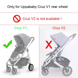Stroller Wheel Tire For Uppababy Cruz V1 Back Wheel Tyre PU Tubeless Full Compatible DIY Baby Buggy Replace Accessories