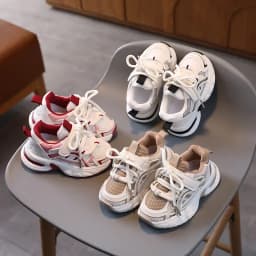 2026 New Autumn Children Shoes For Boys Mesh Breathable Kids Sport Shoes Non-slip Fashion Toddler Girls Sneakers EU 21-30