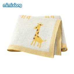 Baby Blankets Newborn Swaddle Wrap 100*80 CM Cotton Knitted Infant Kids Stroller Bedding Quilt Super Soft Children's Accessories