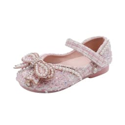 Kids Girls Sandals Fashion Sequins Rhinestone Bow Girls Princess Baby Girl Shoes Children Flat Sandals Size 21-36
