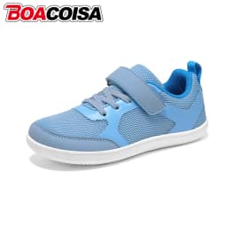 Children's Boys Girls Sneakers Kids Wide Barefoot Shoes Infant Toddler for Baby Outdoor Mesh Sports Running Casual Flat Tennis