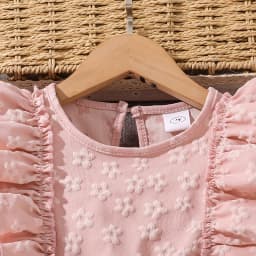 Kids Princess Dress For Girls O-Neck Wing-Sleeve Bowknot Floral Print Embroidery 4-7 Years Summer Sweet Birthday Party Clothing