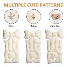 Thicken Baby Stroller Seat Cushion Pad for Car Puchair Liner Mat Cotton Breathable Cart Mattress Infant Newborn Pram Accessories