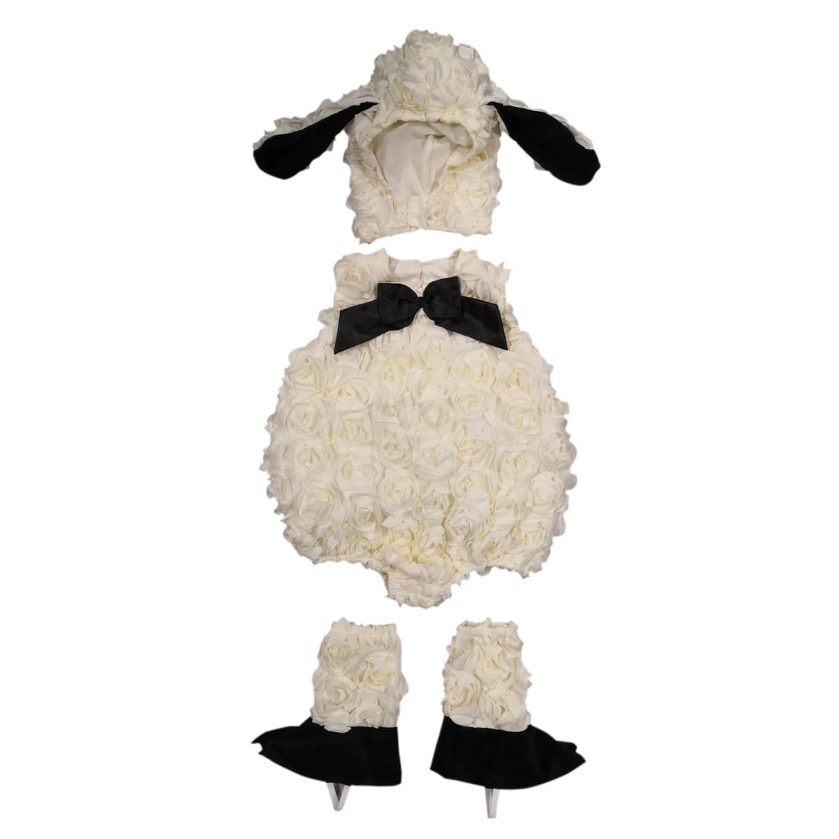 1-6Y Cute Baby Girls Lamb Costume for Toddler Kids Sheep Halloween Costume Animal Themed Cosplay Photography Party Costume