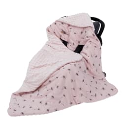 Infant Car Seat Blanket With Windproof Hooded 90*90Cm Double Sides Usable Autumn Winter Warm For Boys Girls Baby Blanket