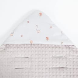 Infant Car Seat Blanket With Windproof Hooded 90*90Cm Double Sides Usable Autumn Winter Warm For Boys Girls Baby Blanket