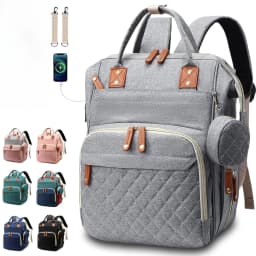 Travel Diaper Bag Backpack for Baby Boys And Girls - Large Capacity Baby Bag with Pad And Pacifier Case - Convenient for Dad And