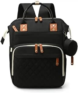 Travel Diaper Bag Backpack for Baby Boys And Girls - Large Capacity Baby Bag with Pad And Pacifier Case - Convenient for Dad And