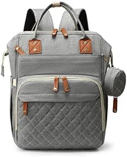 Travel Diaper Bag Backpack for Baby Boys And Girls - Large Capacity Baby Bag with Pad And Pacifier Case - Convenient for Dad And