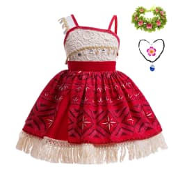 Girls Moana 2 Princess Costume Kids Vaiana Ocean Adventure Dress Children Halloween Carnival Party Fancy Outfit Cosplay Clothes