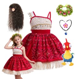 Girls Moana 2 Princess Costume Kids Vaiana Ocean Adventure Dress Children Halloween Carnival Party Fancy Outfit Cosplay Clothes