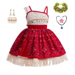 Girls Moana 2 Princess Costume Kids Vaiana Ocean Adventure Dress Children Halloween Carnival Party Fancy Outfit Cosplay Clothes