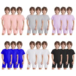 Children 3Pcs Anti-strip Adaptive Bodysuit Special Needs Clothing Short Sleeve Back Zipper Jumpsuit for Autism Sensory kids