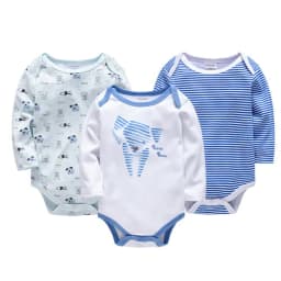 2023 Baby Girls Clothes 3 6 pcs/lot pour nouveaux Cotton Long Sleeve Girl Bodysuit 0-24 Months Newborn Boys Clothing Toddler