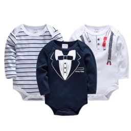 2023 Baby Girls Clothes 3 6 pcs/lot pour nouveaux Cotton Long Sleeve Girl Bodysuit 0-24 Months Newborn Boys Clothing Toddler
