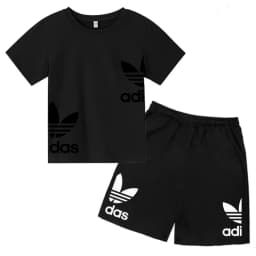 New Children Letter-Print Summer T-shirt Boy Girl Toddler3-12Years Short-Sleeved+Shorts Charming Casual Fashion Sports Brand Set