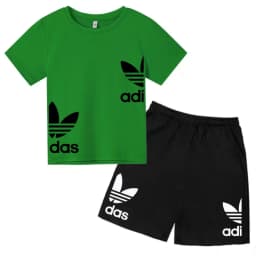 New Children Letter-Print Summer T-shirt Boy Girl Toddler3-12Years Short-Sleeved+Shorts Charming Casual Fashion Sports Brand Set