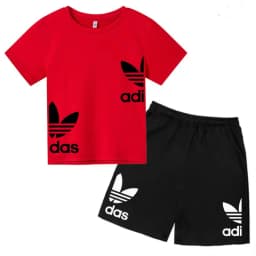 New Children Letter-Print Summer T-shirt Boy Girl Toddler3-12Years Short-Sleeved+Shorts Charming Casual Fashion Sports Brand Set