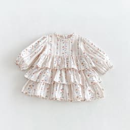 MILANCEL Kids Dress Autumn 1-6T Sweet Floral Dress for Girls Loose Children's Clothing Korean Version Girls Princess Dress