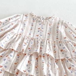 MILANCEL Kids Dress Autumn 1-6T Sweet Floral Dress for Girls Loose Children's Clothing Korean Version Girls Princess Dress