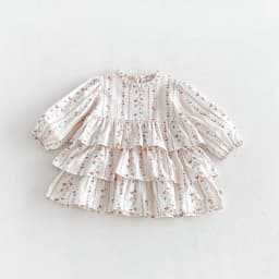 MILANCEL Kids Dress Autumn 1-6T Sweet Floral Dress for Girls Loose Children's Clothing Korean Version Girls Princess Dress
