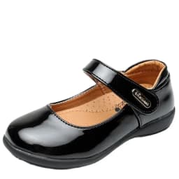 Children's Metal Buckle Leather Shoes Girls Ceremonial Show Small Leather Shoes Girls Bow Princess Shoes Children Perform Flats