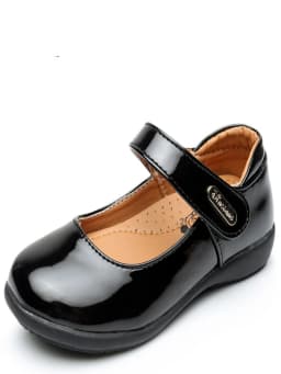 Children's Metal Buckle Leather Shoes Girls Ceremonial Show Small Leather Shoes Girls Bow Princess Shoes Children Perform Flats