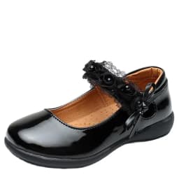 Children's Metal Buckle Leather Shoes Girls Ceremonial Show Small Leather Shoes Girls Bow Princess Shoes Children Perform Flats