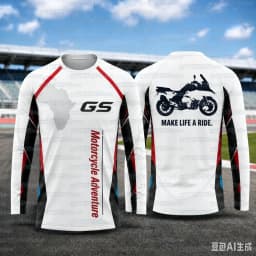 2026 Men's GS Motorcycle Adventure Long Sleeve T-Shirt Quick Dry Breathable Moto Jersey for Biker  Riding Tee Family Match 2026